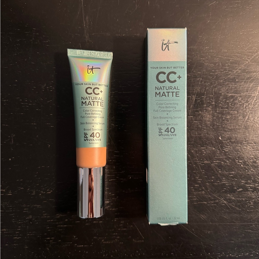 IT Cosmetics CC+ Natural Matte Foundation SPF 40, Neutral Tan